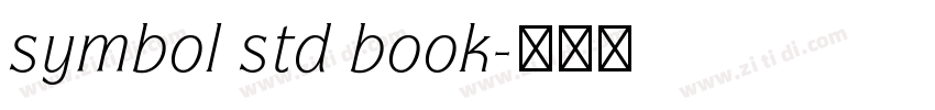 symbol std book字体转换